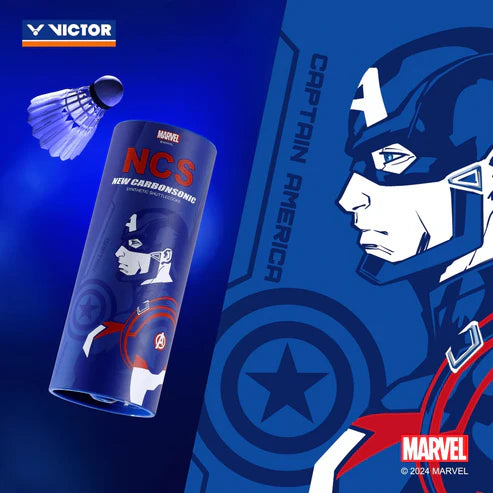 VICTOR AVENGERS NCS CS-77 Synthetic Shuttlecock (Box of 4 Tubes) - Speed 77