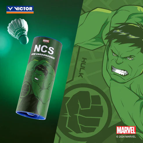 VICTOR AVENGERS NCS CS-77 Synthetic Shuttlecock (Box of 4 Tubes) - Speed 77