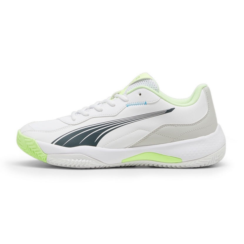 Puma Tennis Shoes Nova Smash All court White/Lime Men's