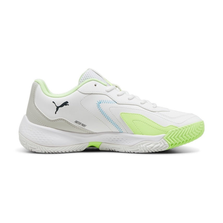 Puma Tennis Shoes Nova Smash All court White/Lime Men's