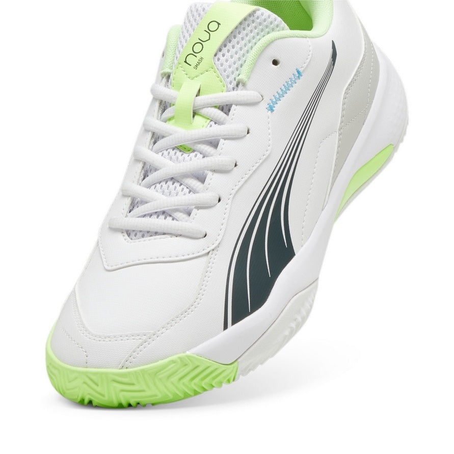 Puma Tennis Shoes Nova Smash All court White/Lime Men's