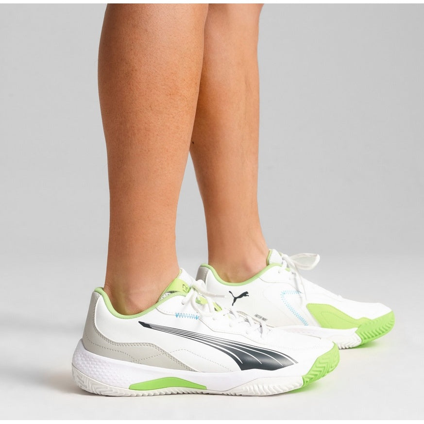 Puma Tennis Shoes Nova Smash All court White/Lime Men's