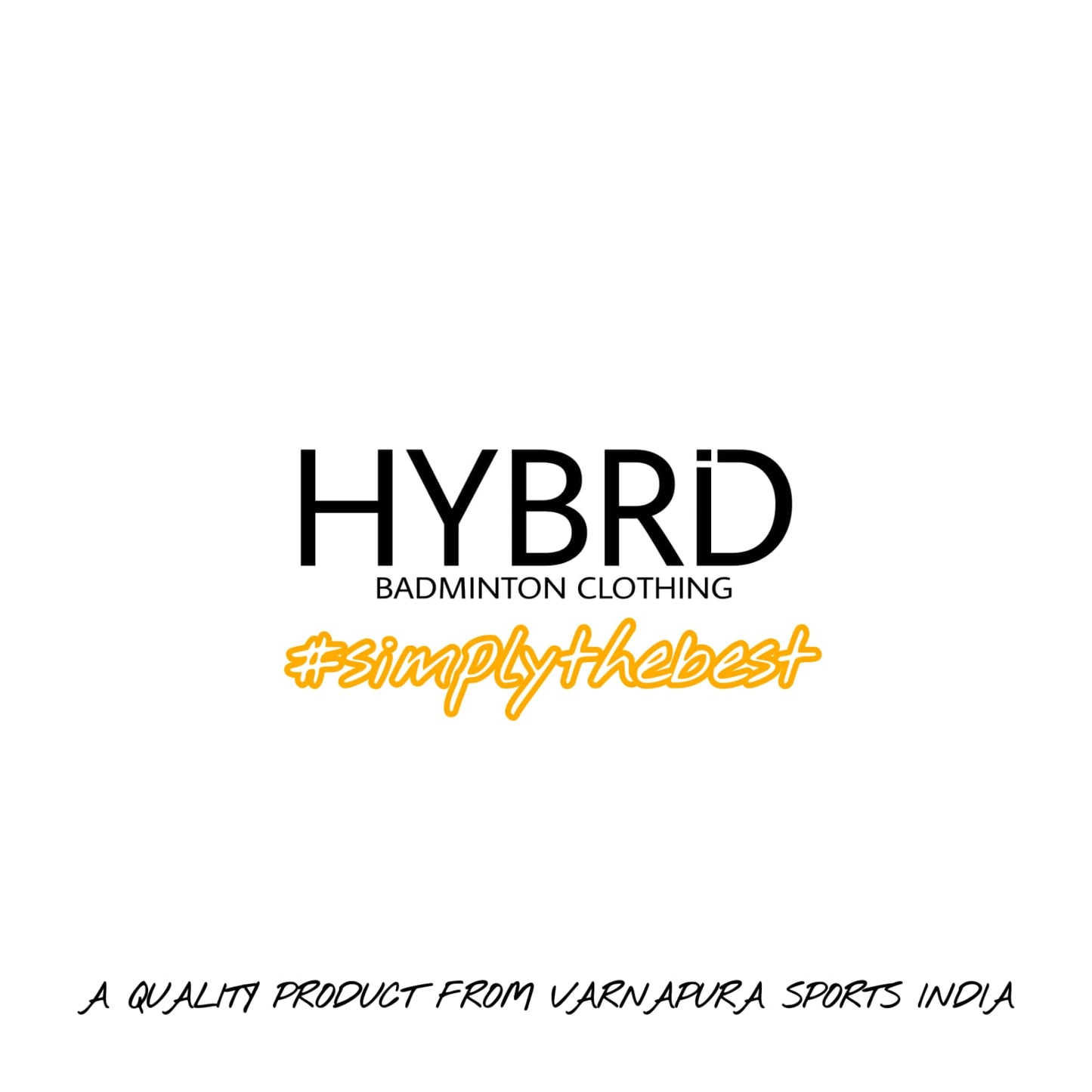 Hybrid Badminton Crew Neck Tournament Tshirt - Cloud Blue