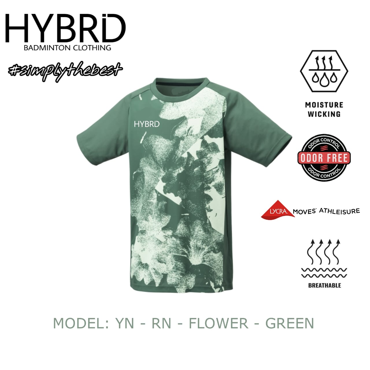 HYBRID UNISEX TSHIRT - ANTIQUE GREEN