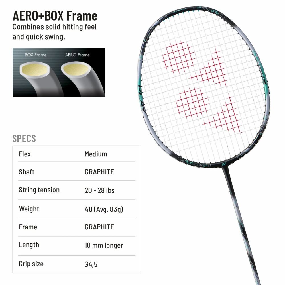 YONEX Astrox 88 PLAY Badminton Racquet (Strung, Black/Silver)