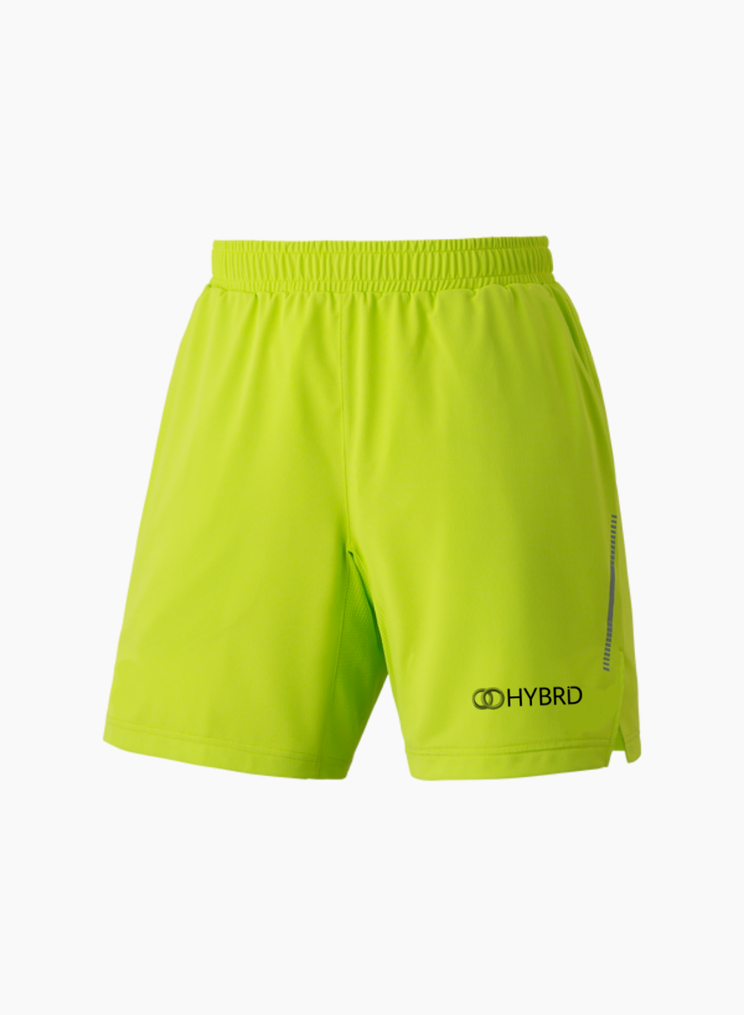 Hybrid Badminton Round Neck Tournament Tshirt & Shorts Combo - Fresh Lime