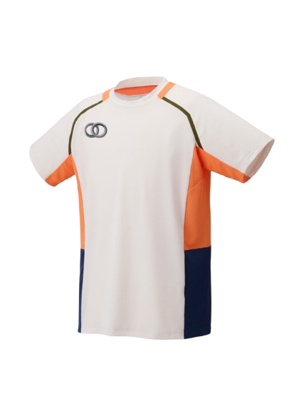 Hybrid Badminton Round Neck Tournament Tshirt & Shorts Combo - Natural