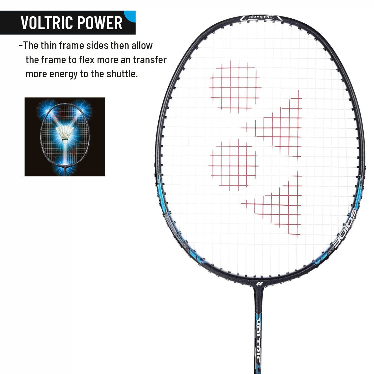YONEX VOLTRIC LITE 47i Badminton Racquet (Strung)