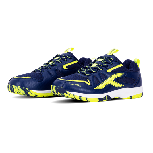 Hundred Xoom II Badminton Shoes - NAVY / LIME - IMPORTED MODEL