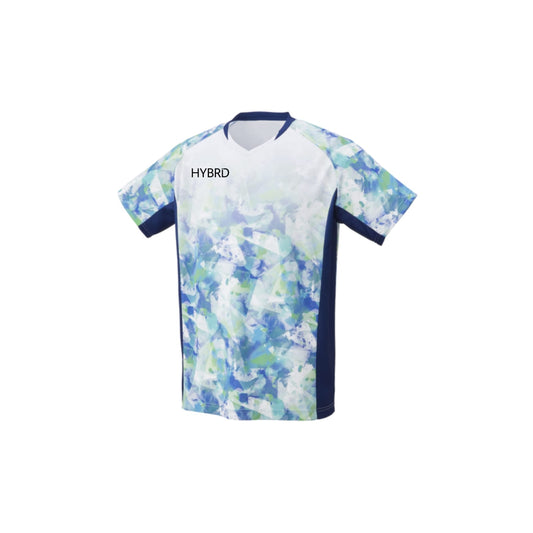 Hybrid Badminton Crew Neck Tournament Tshirt - Cloud Blue