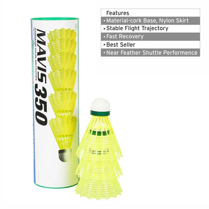 YONEX MAVIS 350 BADMINTON NYLON SHUTTLECORK