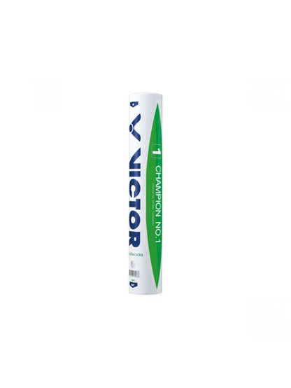 Victor Champion No.1 Feather Badminton Shuttlecock (12 Pieces) - Speed 76 & 77