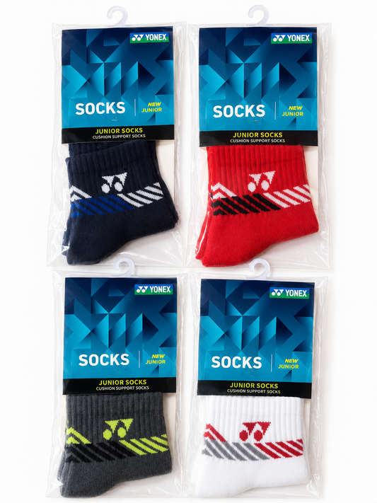 YONEX JUNIOR CUSHION COMFORT SOCKS SIS2569 JR - PACK OF 4
