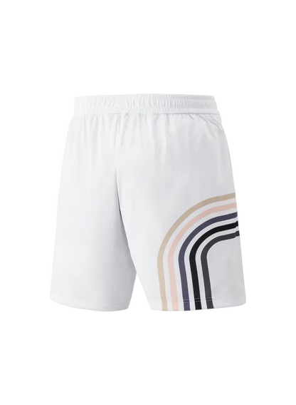 Hybrid Badminton Chinese Round Neck Tournament Tshirt & Shorts Combo - Black & White
