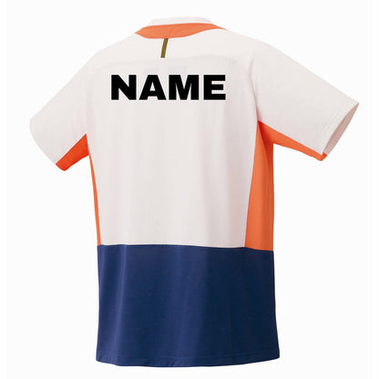 Hybrid Badminton Round Neck Tournament Tshirt & Shorts Combo - Natural